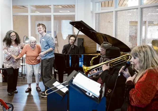 Irene Woodward with Jazz Therapists
